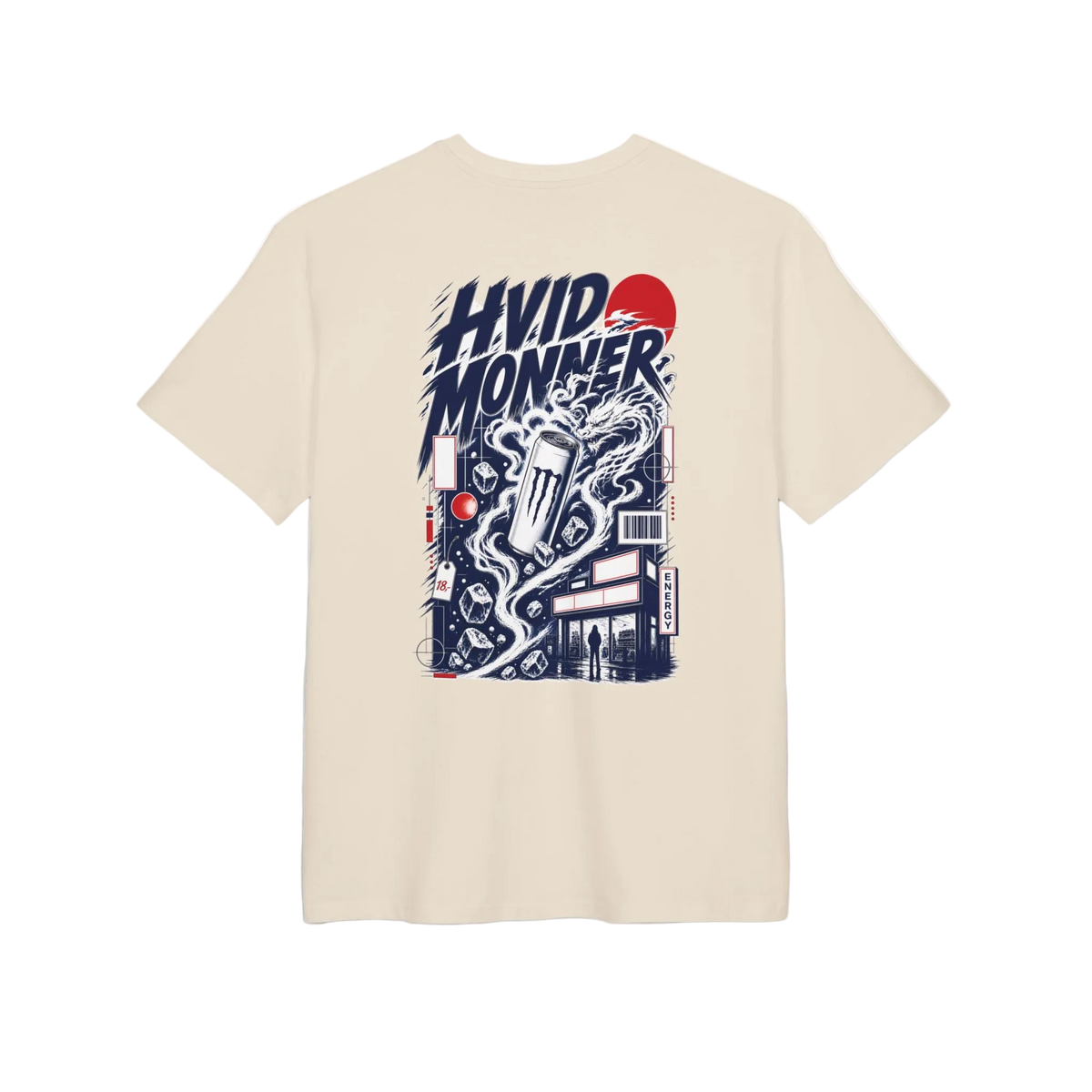Hvid Monner Graphic Tee | Streetwear Shirt