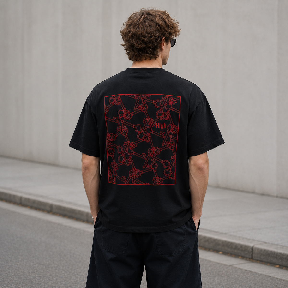 Baseline High-Key T-Shirt | Graphic Tee, Back Print