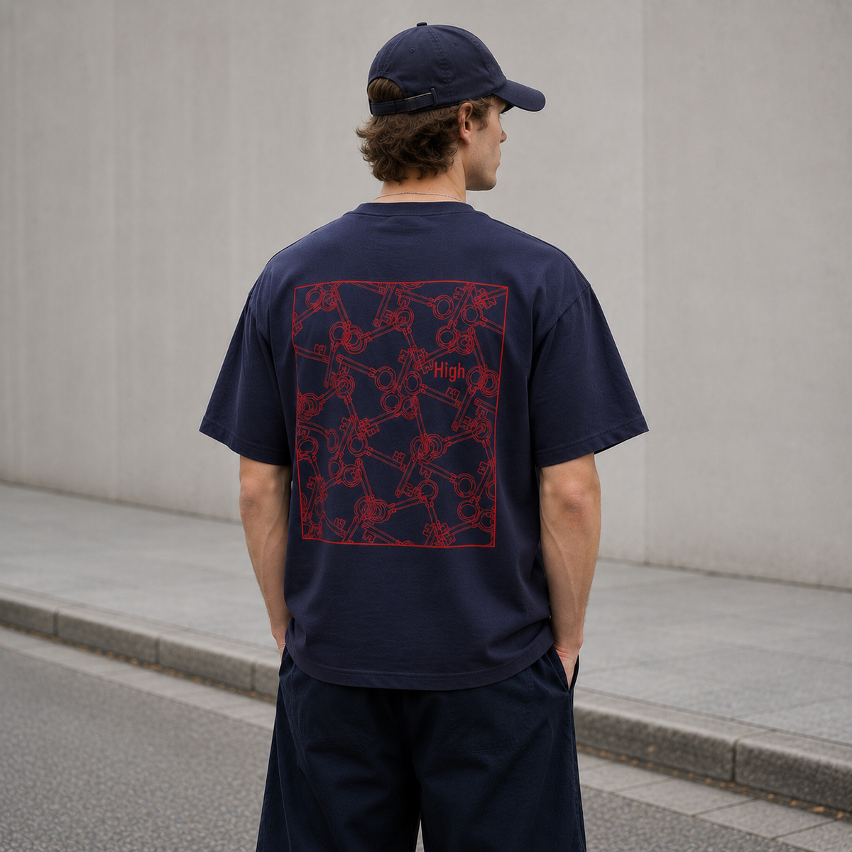Baseline High-Key T-Shirt | Graphic Tee, Back Print