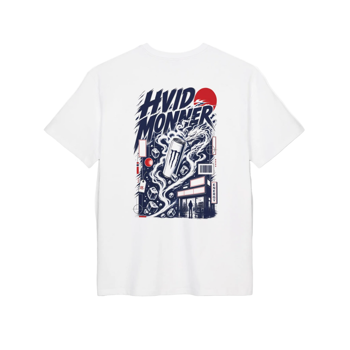 Hvid Monner Graphic Tee | Streetwear Shirt
