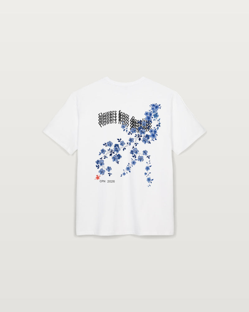 Flowers from Baseline | Royal Floral Scatter Oversized Graphic T-Shirt