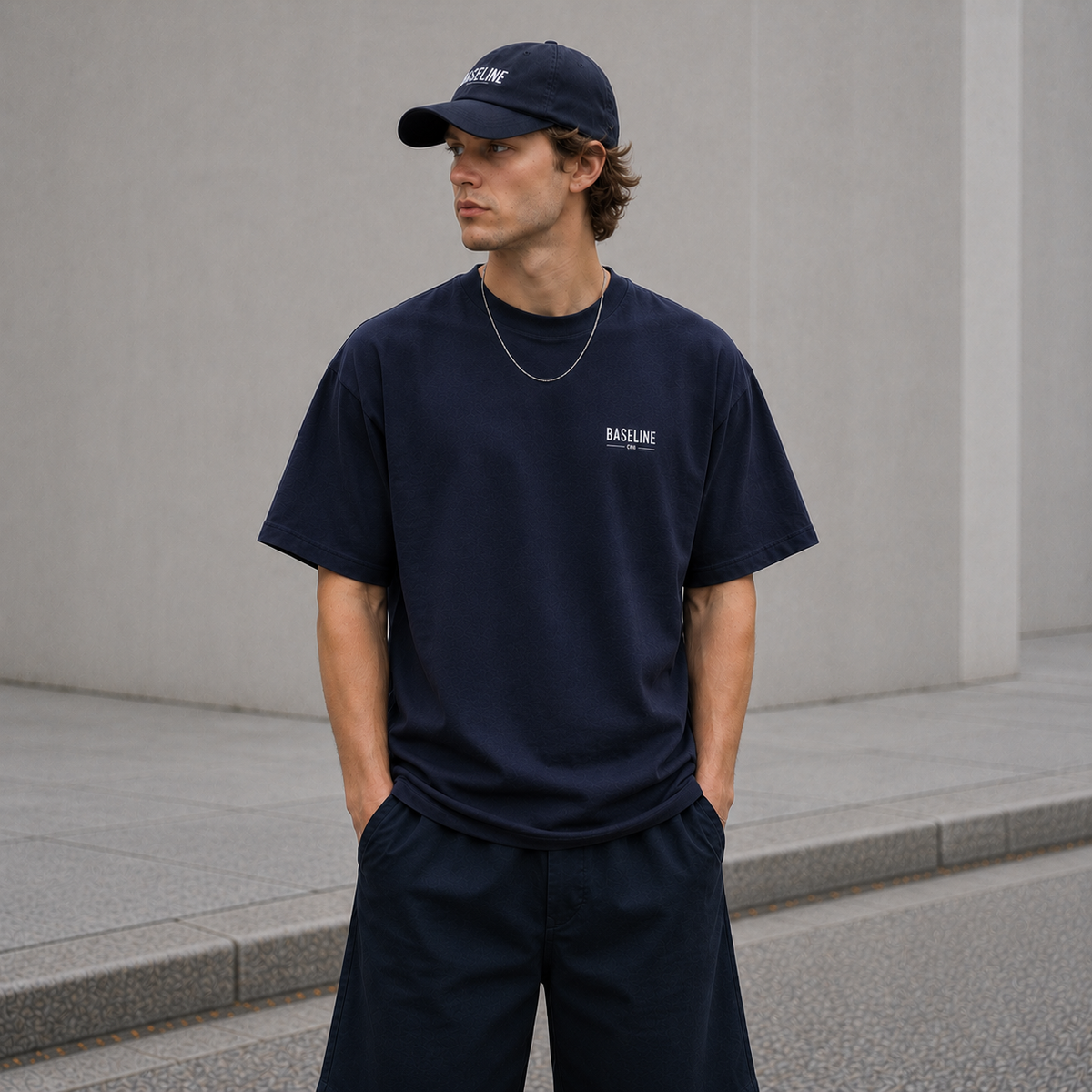 Baseline High-Key T-Shirt | Graphic Tee, Back Print