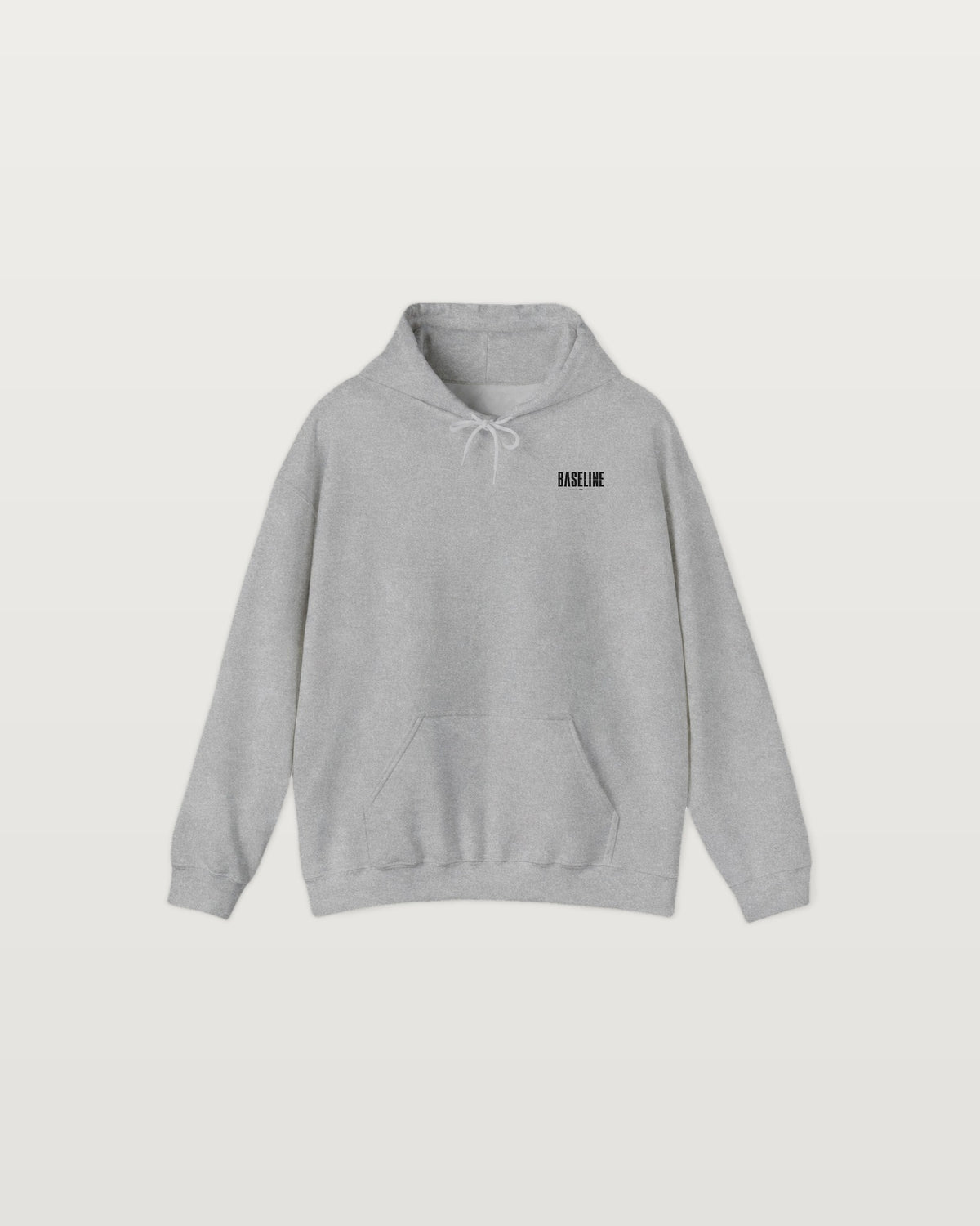 City Skyline Hoodie — Baseline Graphic Hoodie with Red Sun
