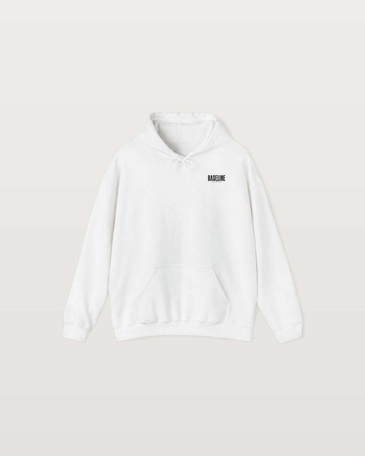 City Skyline Hoodie — Baseline Graphic Hoodie with Red Sun