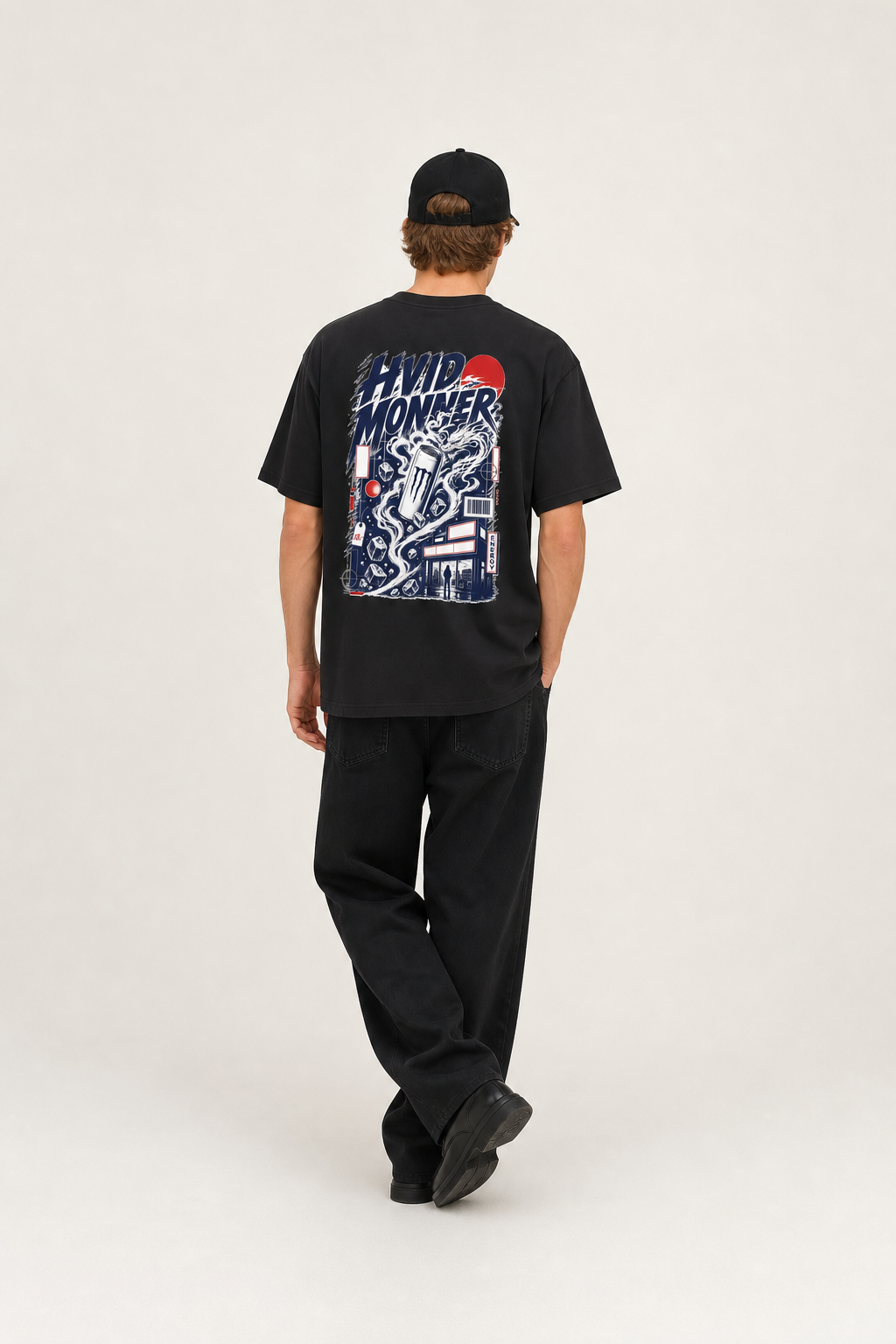 Hvid Monner Graphic Tee | Streetwear Shirt