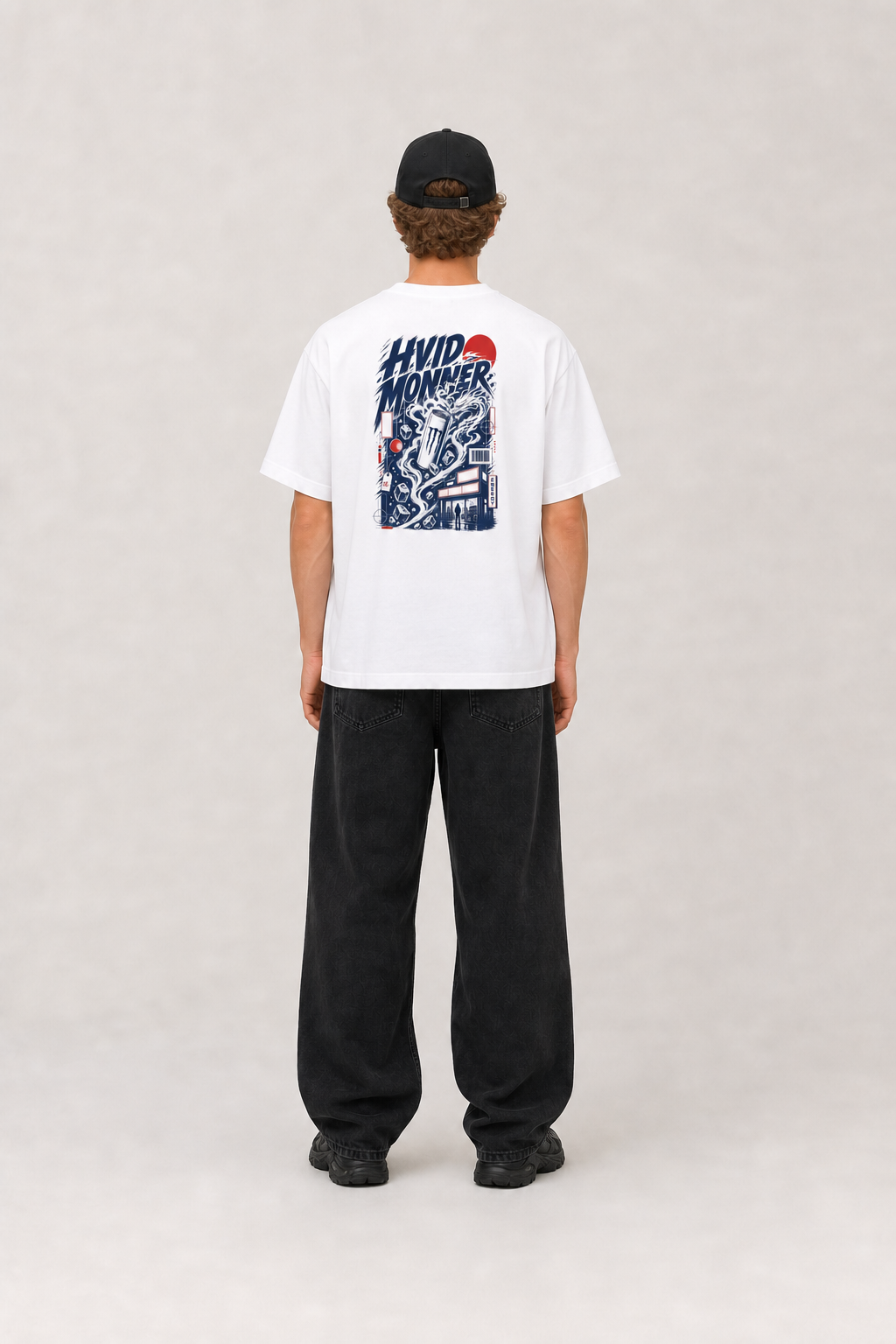 Hvid Monner Graphic Tee | Streetwear Shirt