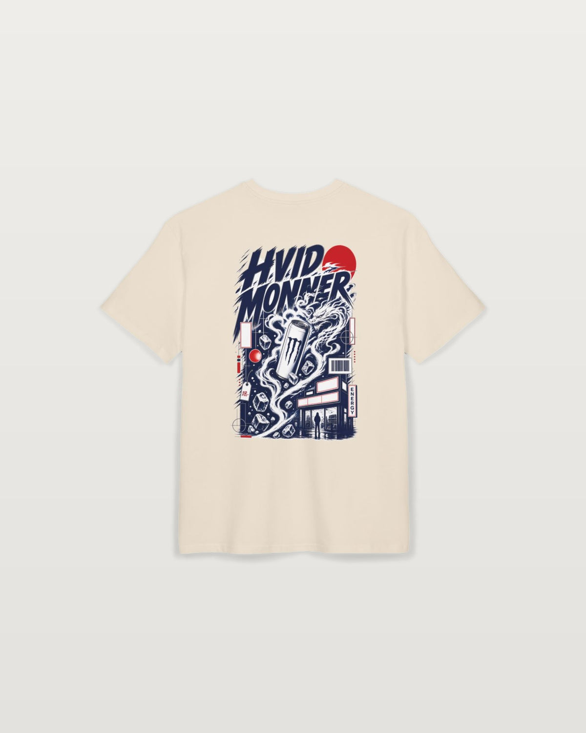 Hvid Monner Graphic Tee | Streetwear Shirt